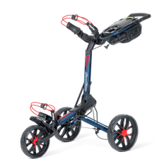 BagBoy Slimfold Auto-Open Push Cart NAVY/RED (USEX (ONE SIZE))