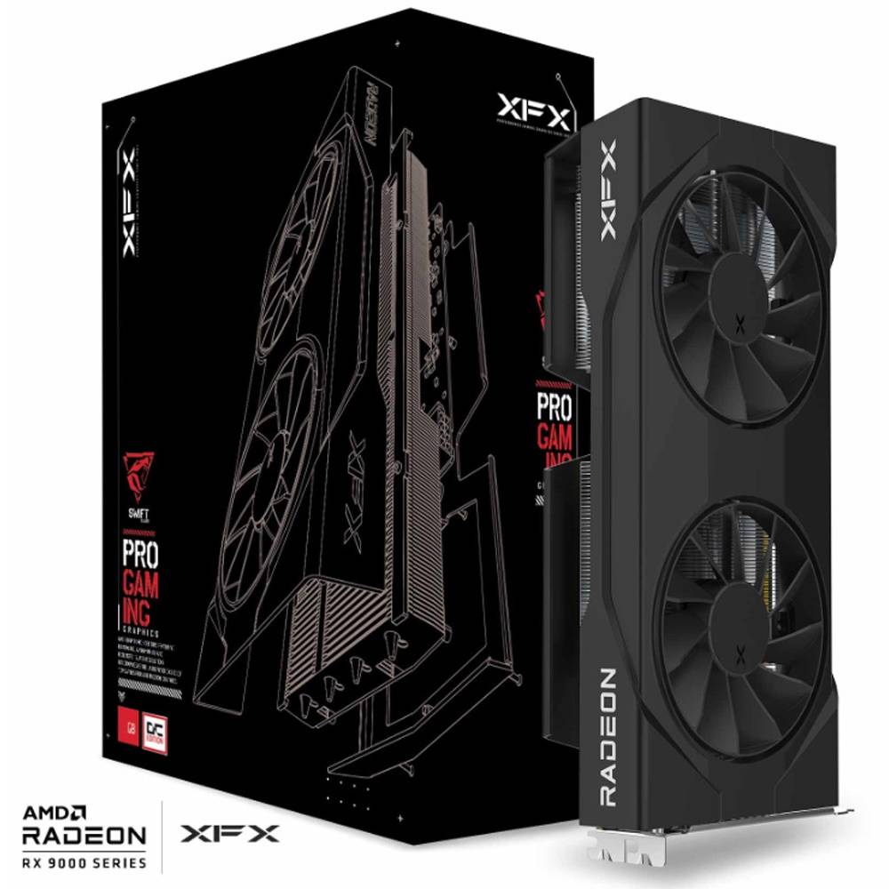 XFX Swift AMD Radeon RX 9060 XT OC Gaming Edition 8GB --> På fjernlager, levevering hos dig 26-08-2026