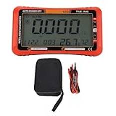 Digital Multimeter DC AC Spänning Strömtestare med LCD-skärm Automatisk Funktion för Kalendertemperaturfuktighetsmätare