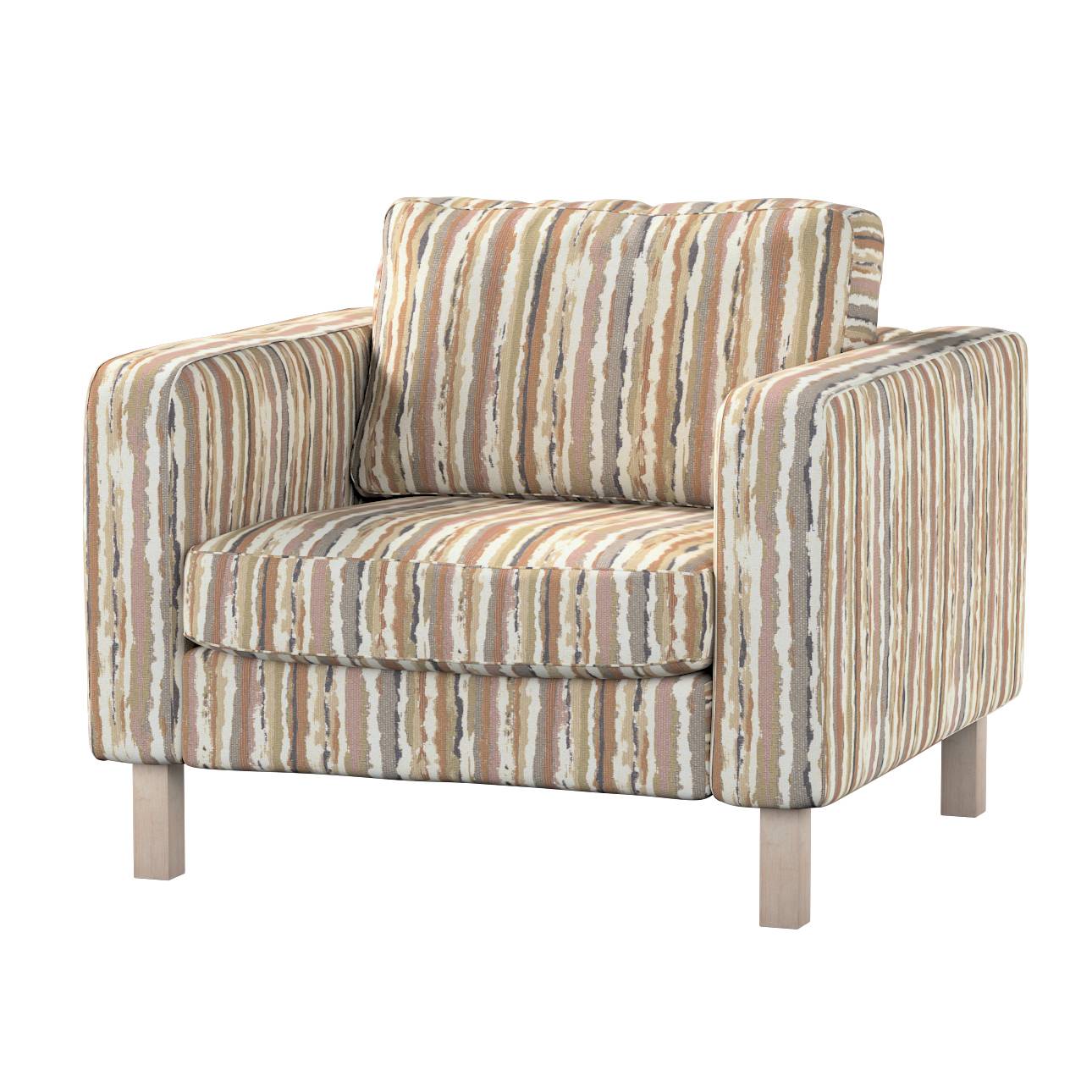 Karlstad klädsel fåtölj - kort, Bouclé flerfärgad, 89 X 89 X 64 CM, Cosy Home