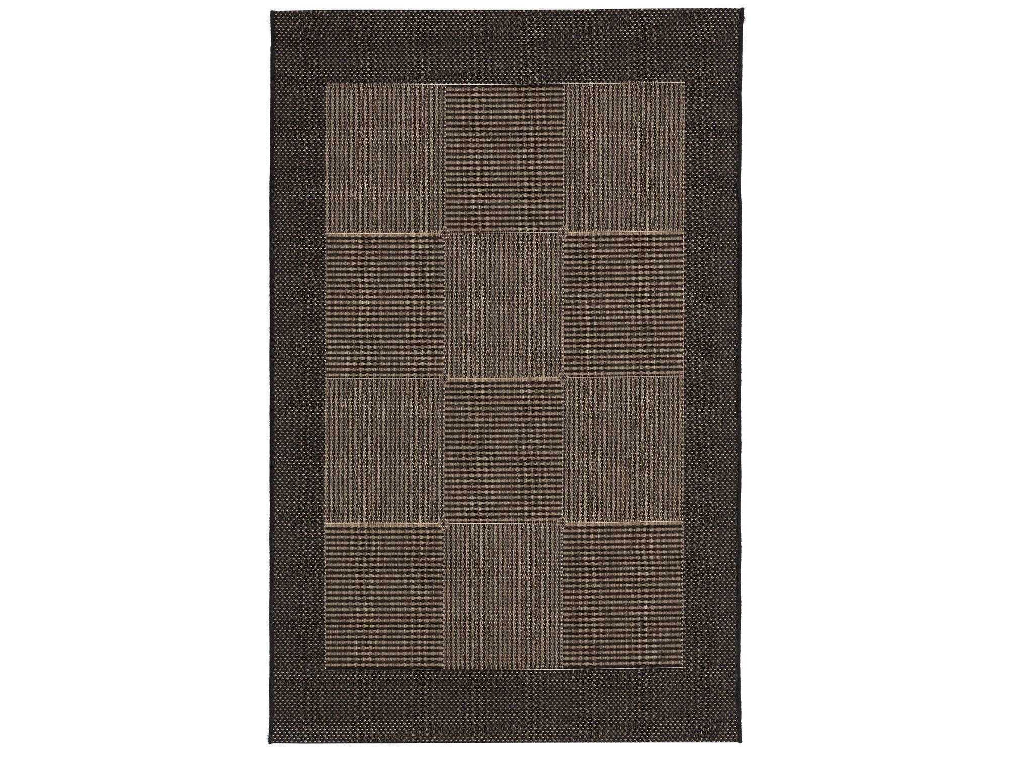 C. Olesen - Spanish Collection tæppe - B200 x 200 cm / Malaga - Black/Mocca