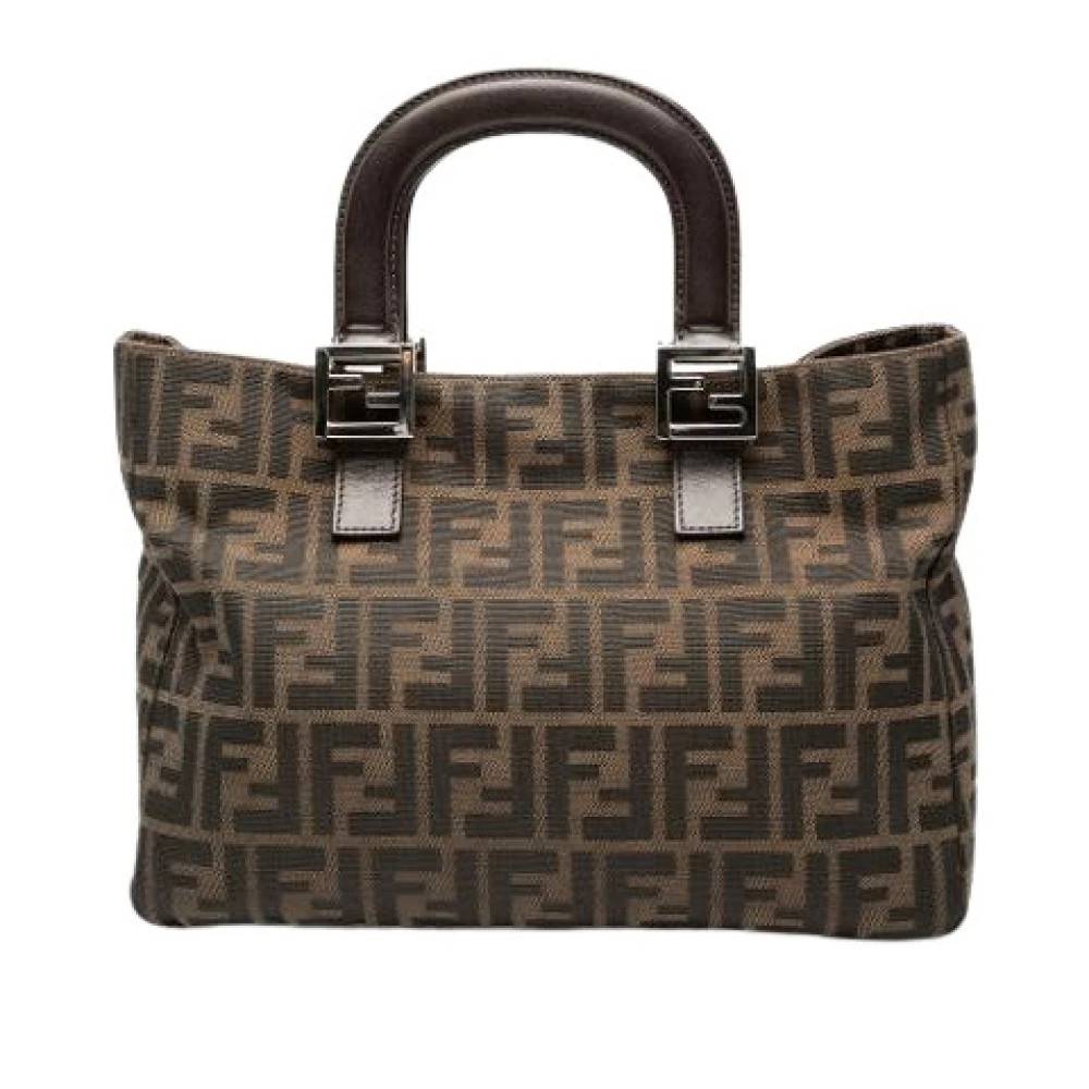 Fendi Vintage Pre-owned Canvas Tote - Vintage - Dame - Brun - ONE SIZE -