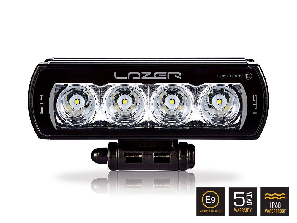 Extraljus Lazer ST4 Evolution - Rak / 21 cm / 47W - Komplett paket