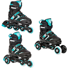 Raven 3in1 Helixi (2 Front Led Wheels) Inlines Svart / BLÅ - 30-33