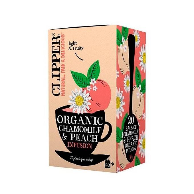 CLIPPER TE KAMOMILL & PERSIKA eko