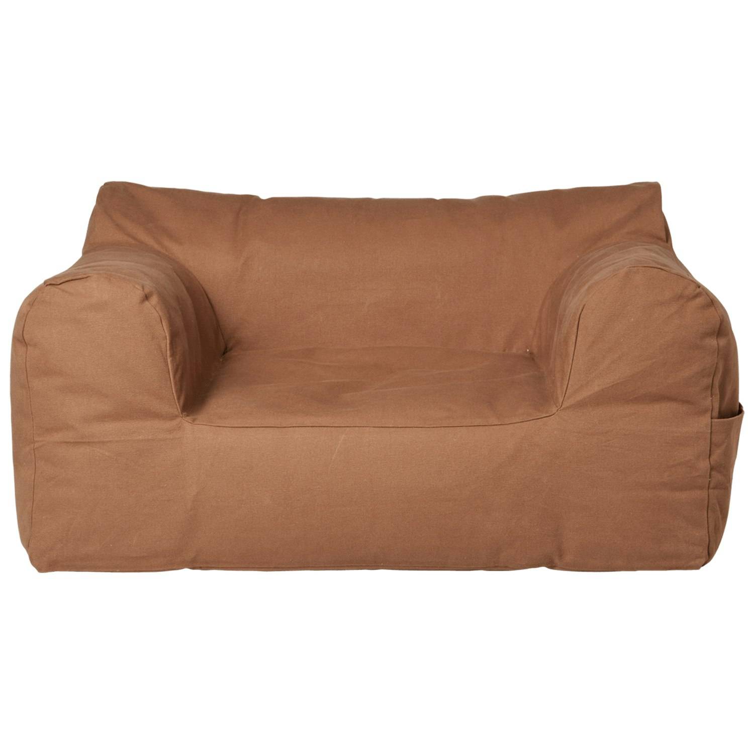 Ferm Living Billow Sittsäck Tan - Barnsoffor & Sittmöbler Ekologisk Bomull Tan - 1104272421