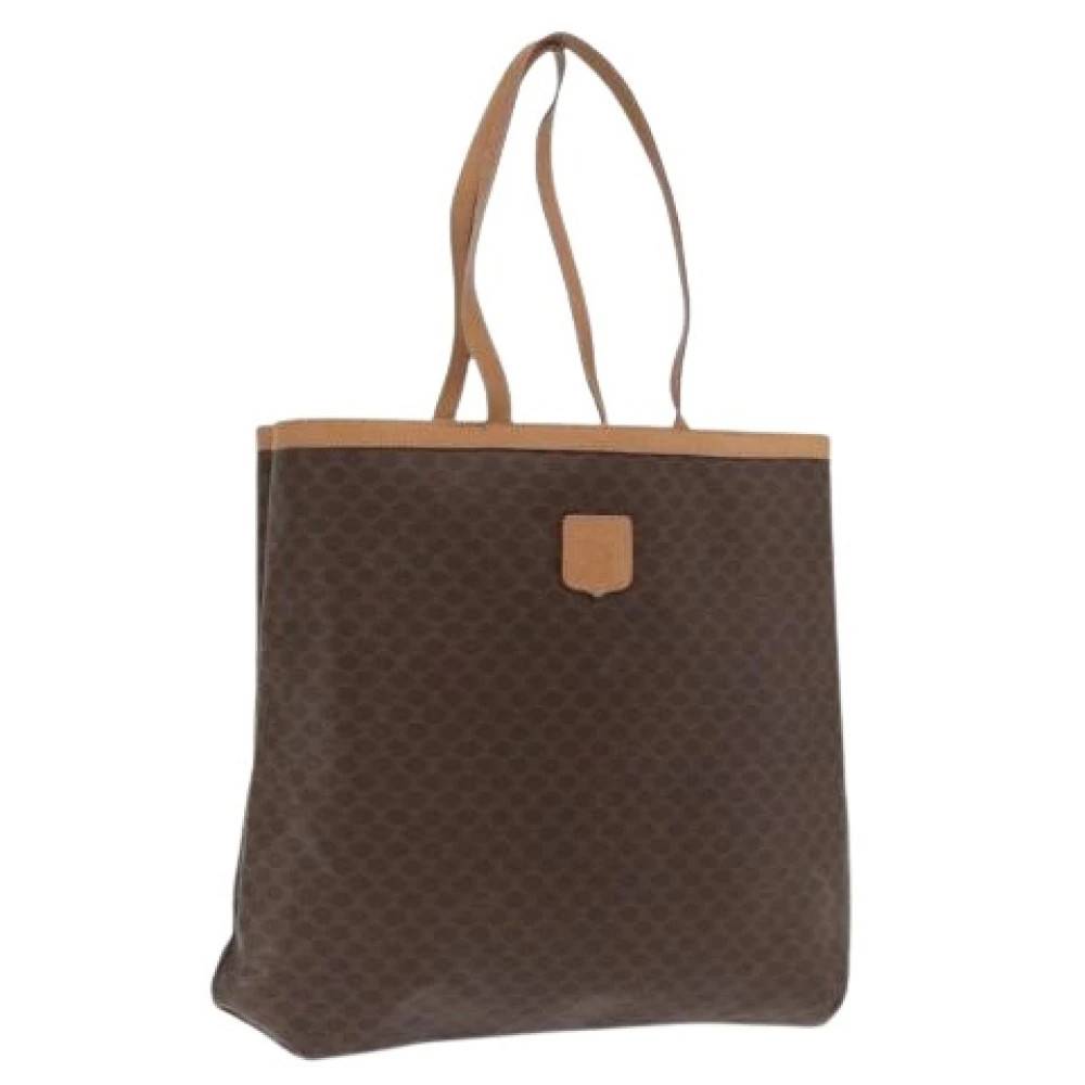 Celine Vintage Pre-owned Plastic Tote Bag - Vintage - Dame - Brun - ONE SIZE - Tyl