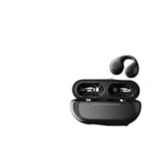 vattentäta hörlurar Bluetooth 5.3-hörlurar Trådlösa Benningshörlurar Ear Clip On Noise Cancelling Headset HD Call Sports Gaming Earbuds Bluetooth-hörlurar(Black)