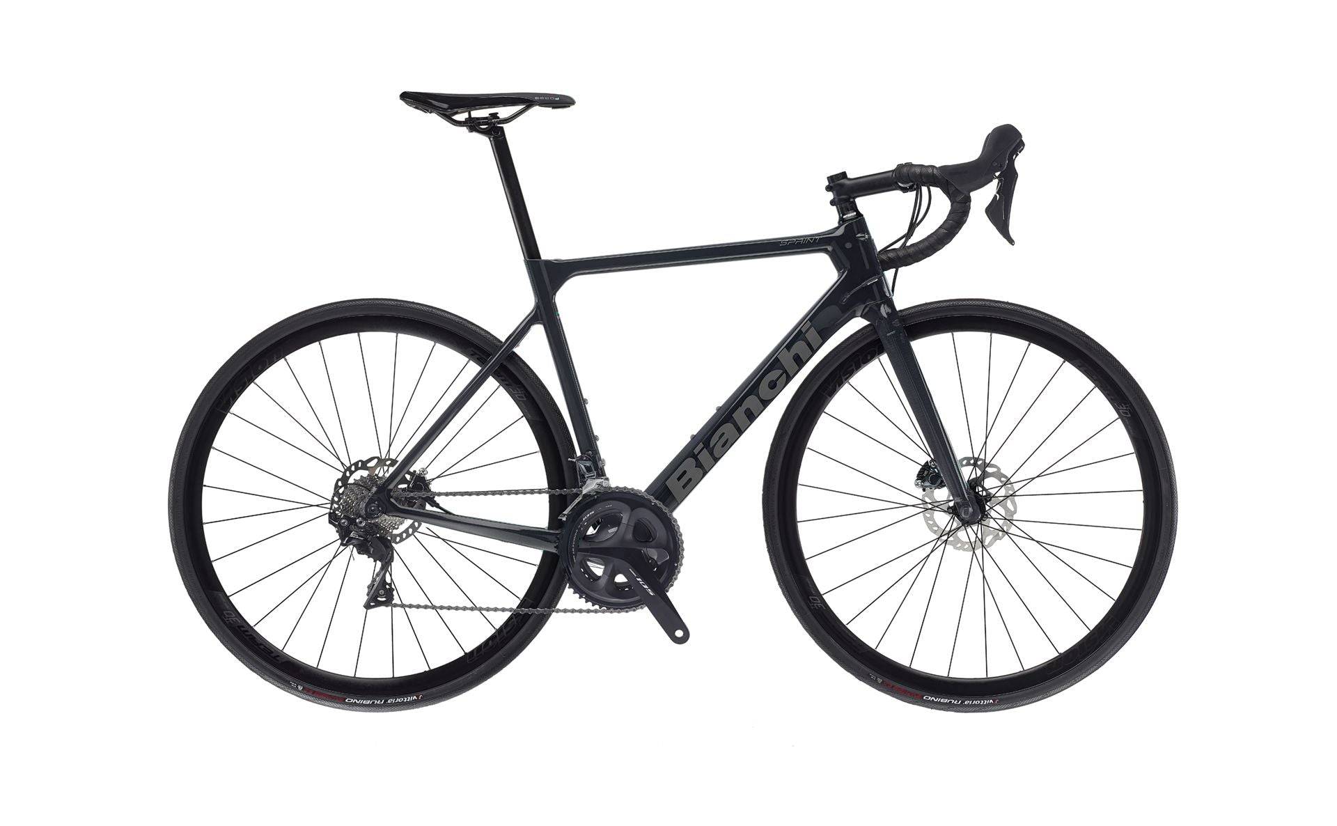 Bianchi Sprint 2023 - Shimano 105 2x11sp - Velomann VR30 - 017 / 53 / SW - NERO/GRAFITE LUCIDO