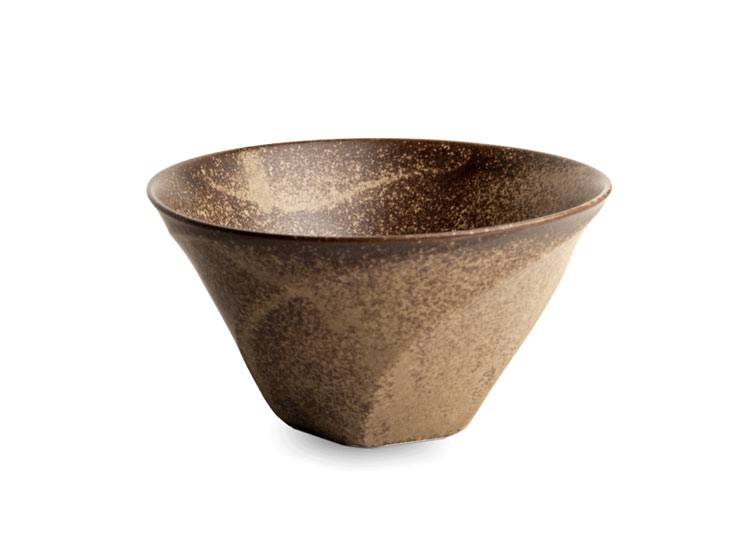 Bowl Brown 19,5 cm Elegant skål til ramen, ris og supper - Service - Asiatisk og japansk porcelæn