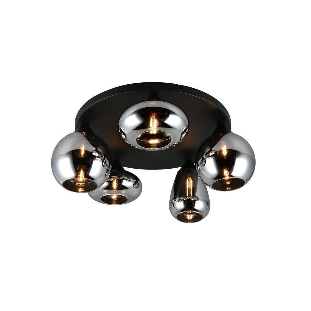 Trio Lighting Taklampa TRIO Lumina - 5 lampor, Kromad Kristallkrona & takkrona