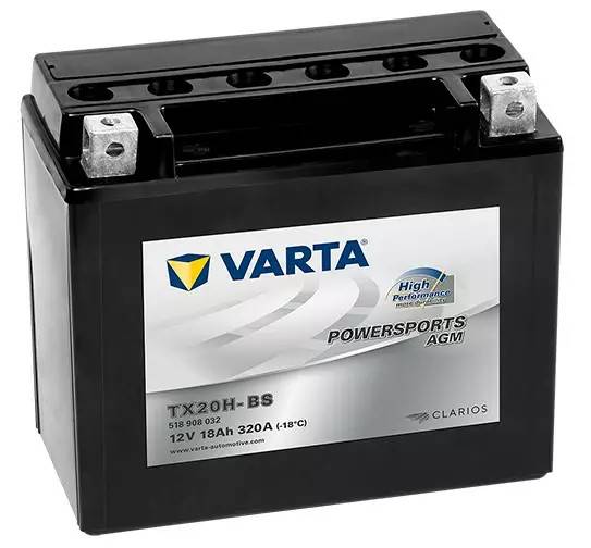 VARTA TX20H-BS/YTX20H-BS 12V 18Ah 320A 175x87x154 + -
