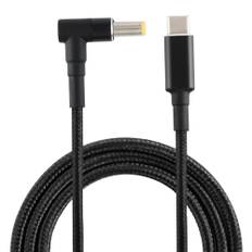 Strømstik 5.5x1.7mm (han) til Type-C (han) PD 100W adapter kabel - 1.8m