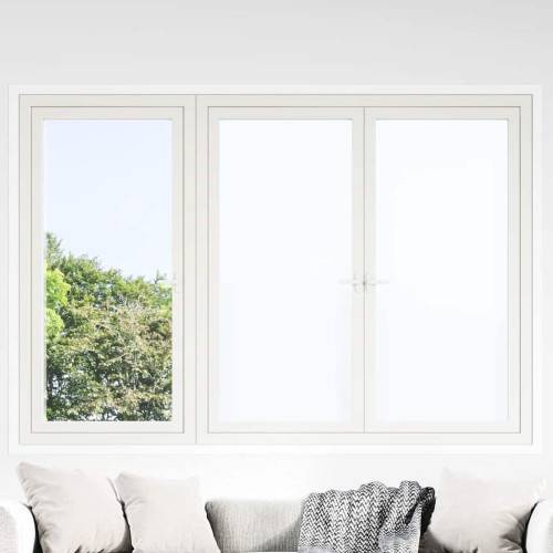 Statisk fönsterfilm Frostad vit 90 x 1000 cm PVC