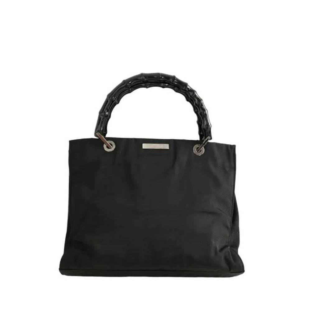 Gucci Vintage Pre-owned Bamboo Håndtaske - Vintage - Dame - Sort - ONE SIZE -