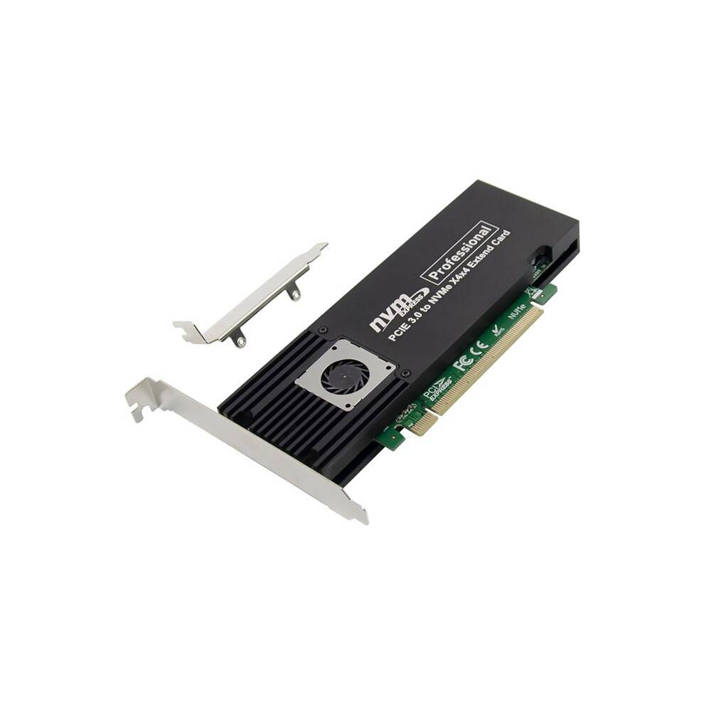PCIe X16 ASM2824 to 4 Port M.2 NVMe SSD Adapter Expansion Card Quad Mkey Nvme to Pci-E Converter