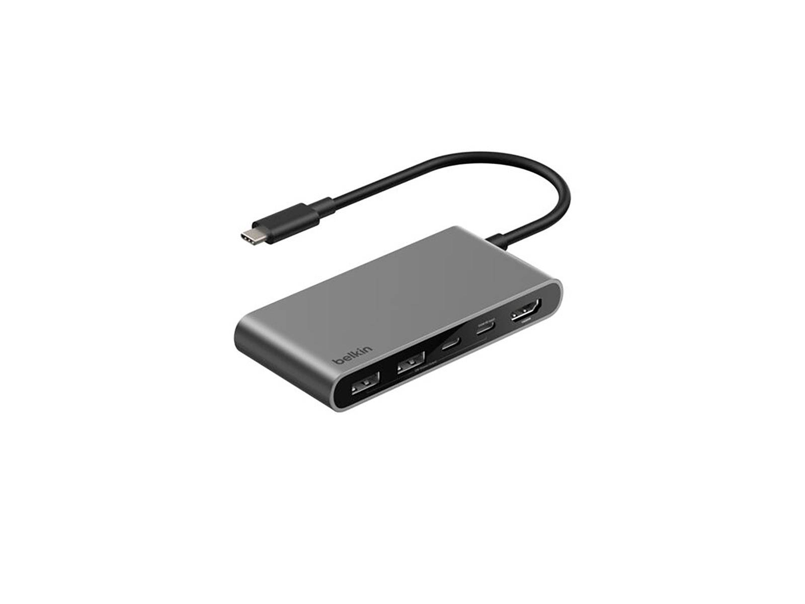 Belkin USB-C Multiport Adapter 5-in-1 - Silver ➜ På lager online og i 15 butikker
