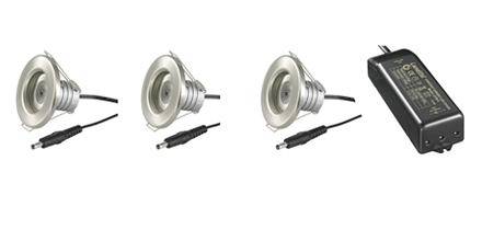 LED Downlight 35 KIT 3x1W ODF Chip 22° 30237.