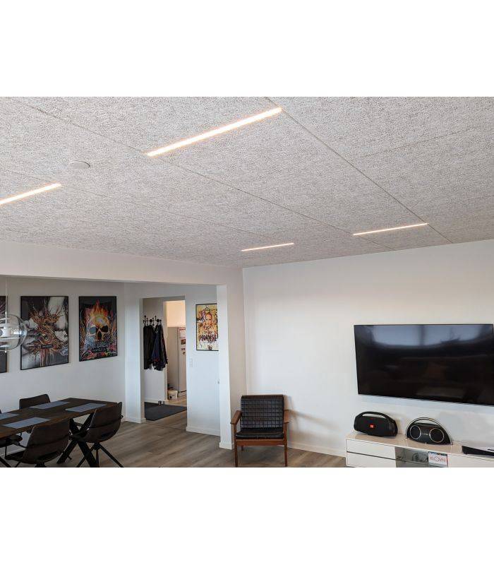 Akustilight 60cm LED skinne til Troldtekt 19W 24V 3000K
