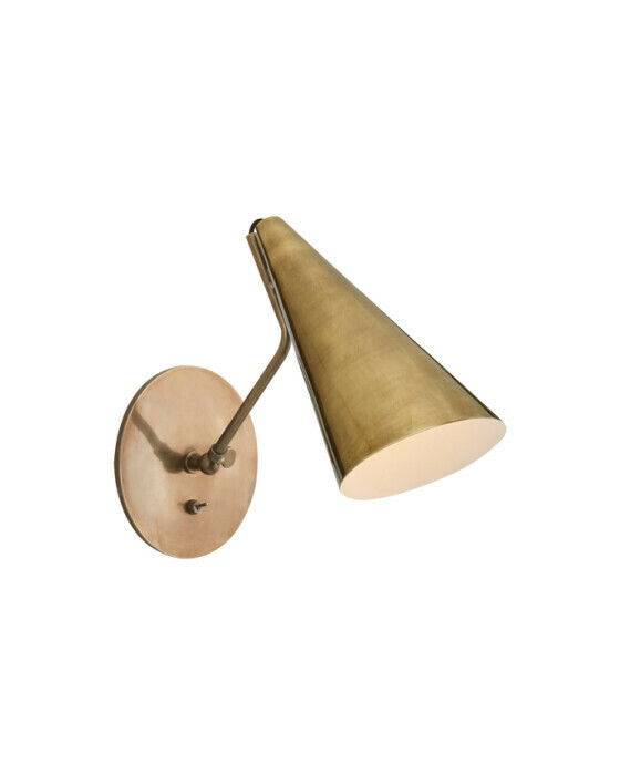 Visual Comfort Clemente vägglampa antik mässing - Guld / Brun (H26.7cm x B15.9cm)