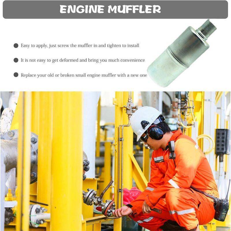 Premium-gräsklippare 3/4 tum avgasljuddämpare ersättning för Briggs Stratton 294599 generator motor för trädgårdsutrustning
