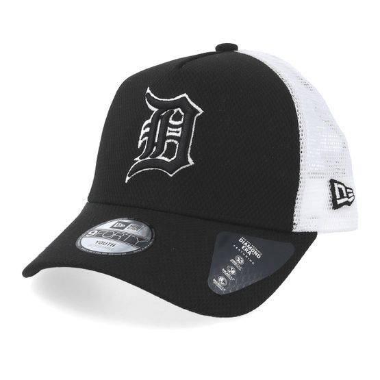 New Era - MLB Svart trucker Keps - Kids Detroit Tigers Diamond Era Black/White Trucker @ Hatstore
