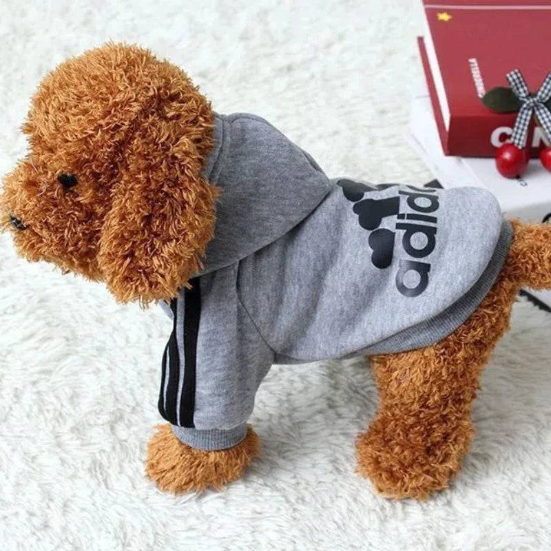 Warm Dog Hoodie - Autumn Winter Pet Coat for Medium to Large Dogs - Gray / 8XL (8XL)