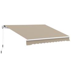 Terrassmarkis med vev 3.95x3 m beige