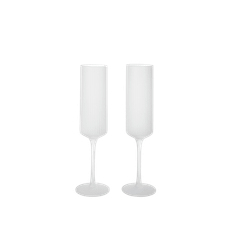 Ripple Champagne Flutes - Set of 2 - Frosted