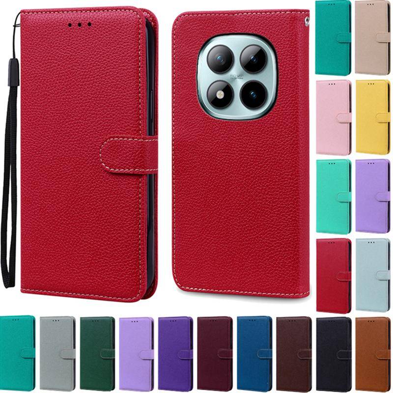 M8/M8 Pro 5G Fodral För Poco M8 Fodral Läder Flip Plånboksskydd För Xiaomi Poco M8 Pro 5G Fodral Magnetiskt Bokskydd Coque Fundas mörkgrön färg