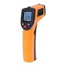 MIUYTRN Infraröd termometer LCD-skärm beröringsfri pyrometer GM320/550 Industriell digital IR temperaturmätare -50~550 ℃ grader Celsius cuicui(Vit)