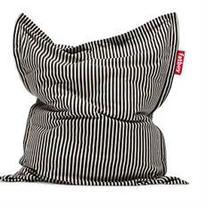 Fatboy - Original Slim Terry Sort Creme - Stribet sort - 155 x 120 cm