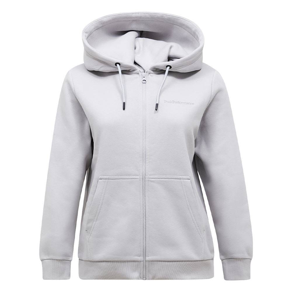 Peak Performance Original Small Logo Zip Dam Summit Smoke strl XS
