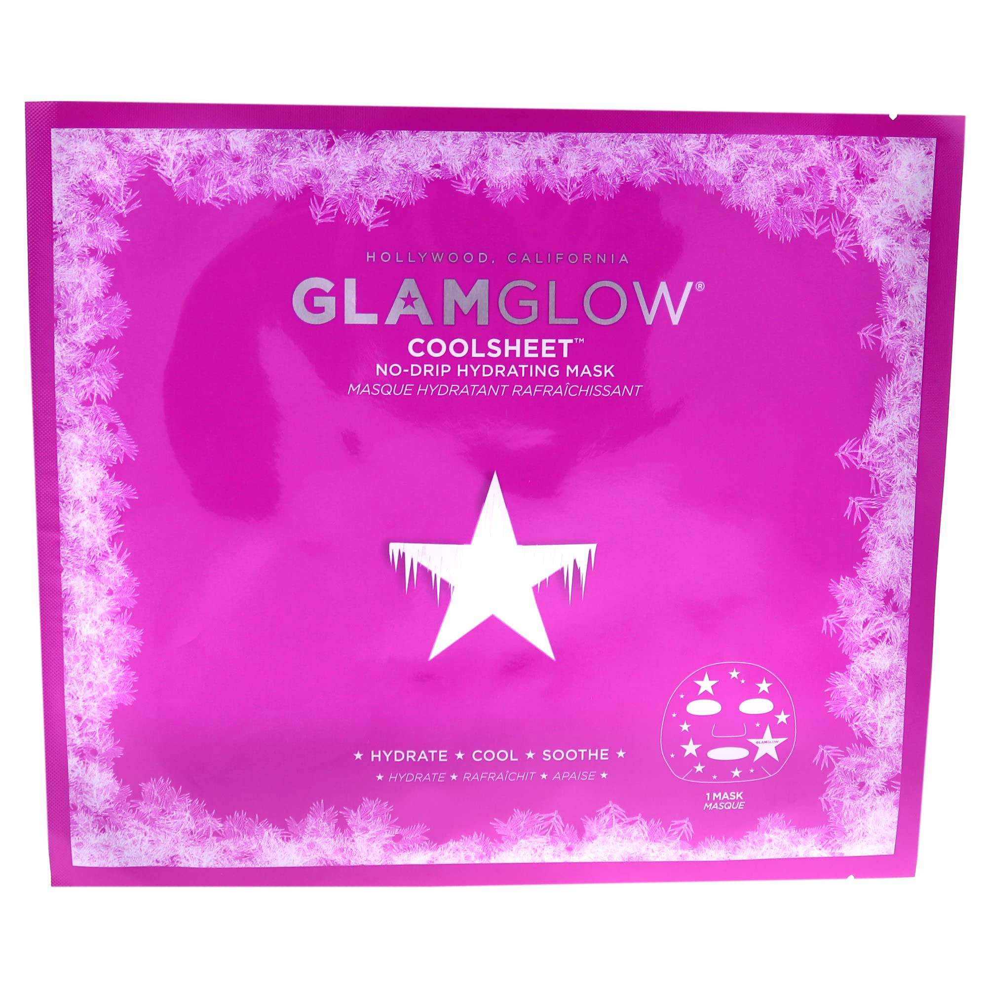 Återfuktande arkmask GlamGlow Droppfri ansiktsrengöring