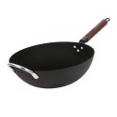 Wokpande, kulstofstål, 32 cm - Zokura