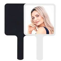 1 stycke set - rektangulär handhållen spegel Handhållen spegel Resehandhållen spegel sminkspegel med handtag Lämplig för sovrum, badrum, perfekt spege - Multifärgad