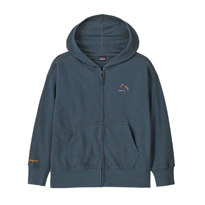 Patagonia K's Full-Zip Hoody Sweatshirt - Munkjacka - Børn Fitz Roy Massif: Summit Blue L