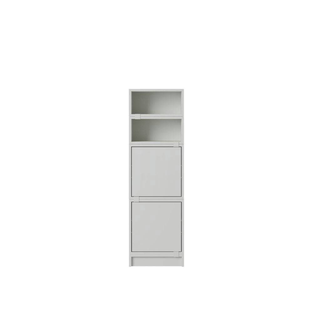 Stacked Storage System / Office Storage (Conf. 4) - Kontor Grey