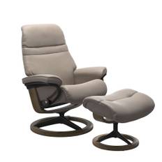 Stressless® Sunrise (M) Signature lænestol - Dark Mushroom