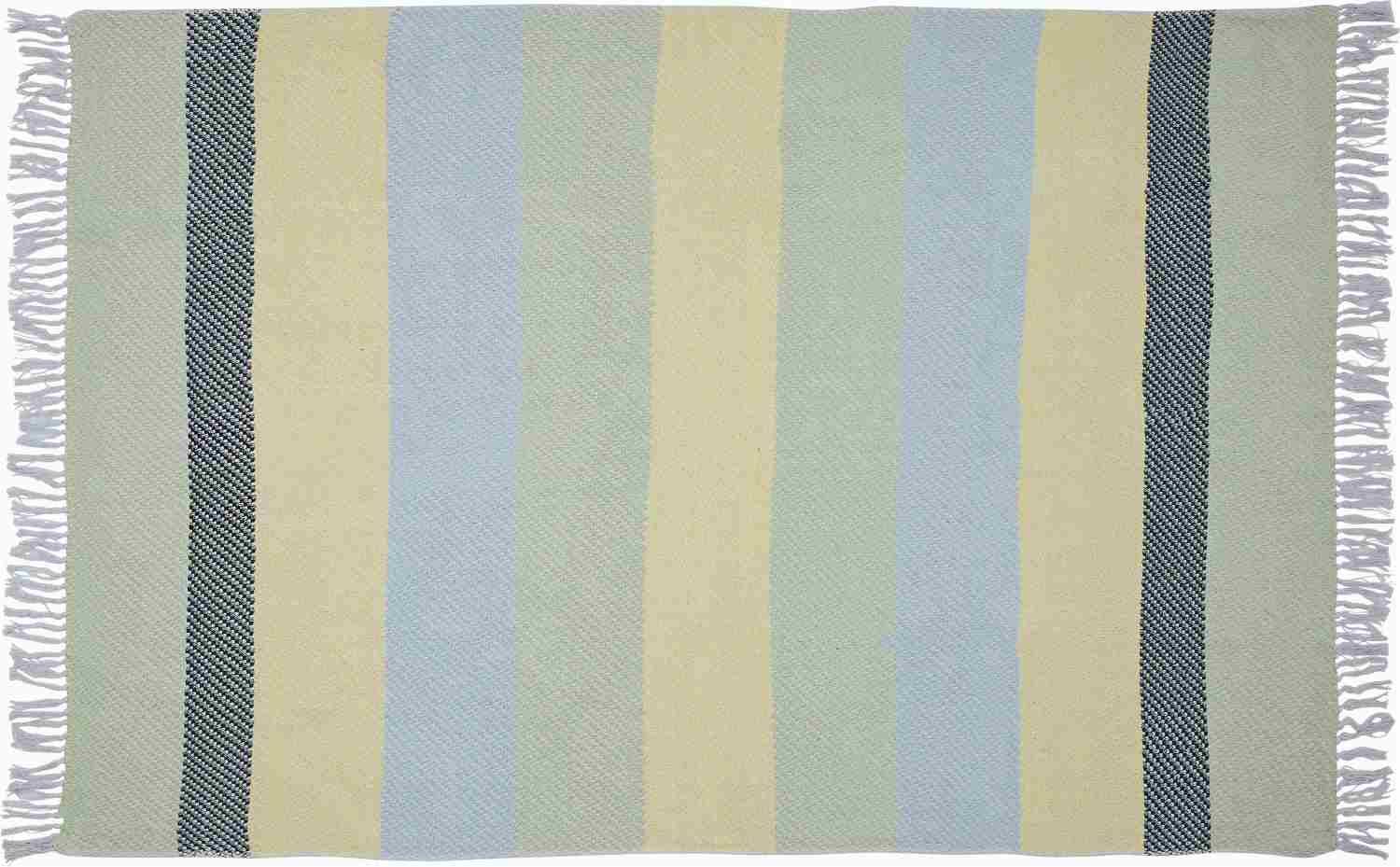 Hübsch Ito Plaid 140x200 cm, Gul