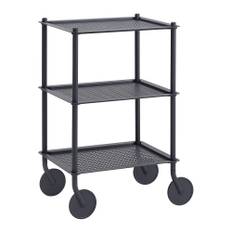 Muuto - Flow Trolley 3 Layer Blue Grey - Normal Studio - Blå - Metal