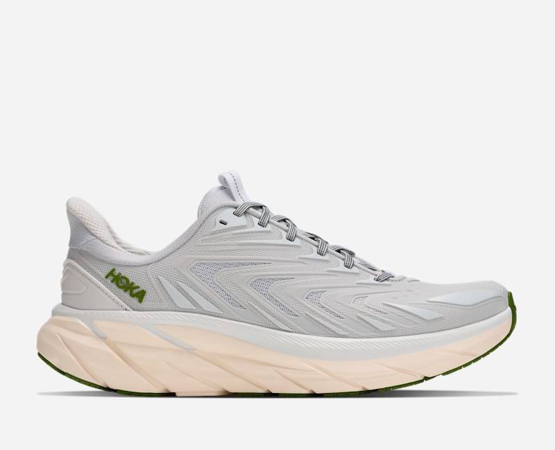 HOKA Clifton UTL Schuhe in Cosmic Grey/Cilantro Größe 37 1/3 | Lifestyle