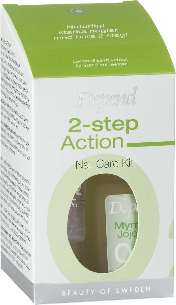 Depend 2-step Action Nail Care Kit, 1 st
