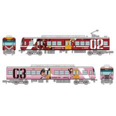 Railway Collection Iron Collection Enshu Railway Type 2000 Evangelion Wrapped Train Set C Diorama Supplies 322207 2-Car