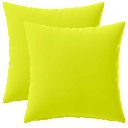 Kuddöverdrag 2 st HEERLEN Klart grön. 50 x 50 cm Polyester