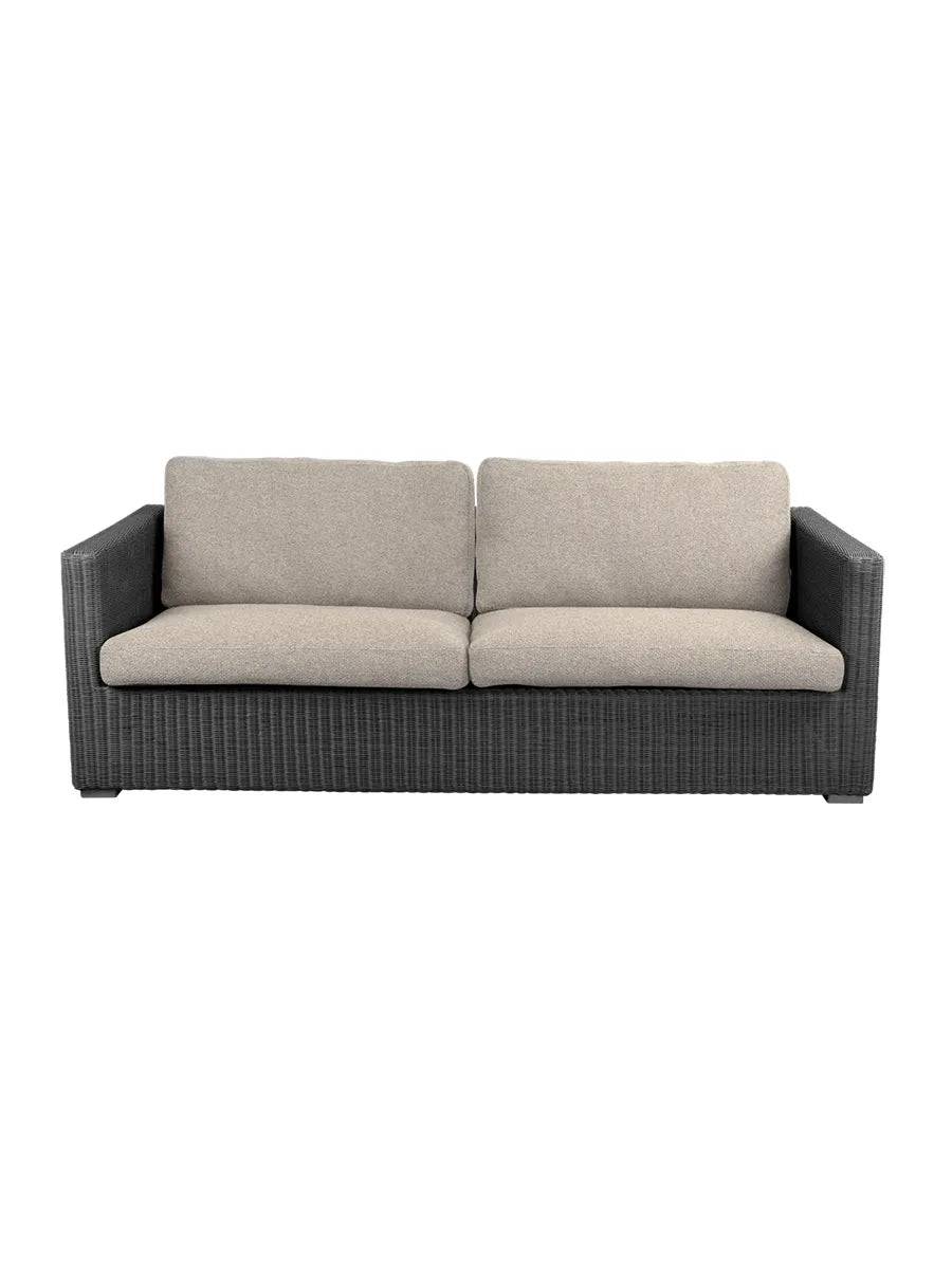Chester 3-pers Loungesofa fra Cane-line Graphite / Desert Sand, Cane-line Rise - Jacobsen Plus