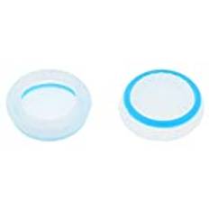 OSTENT 8 x Analog Joystick Button Protector Compatible for Sony PS4 Wireless Controller - Color White and Blue