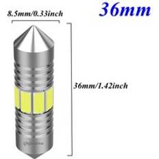 1 st festong 31mm 36mm 39mm 41mm c5w c10w superljusande led-lampa bil kupolljus canbus auto interiör läslampa vit - 36mm vita