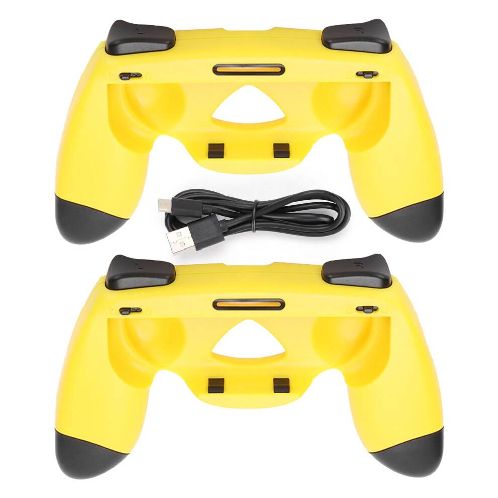 Håndgreb til Switch-controllere, ergonomisk design, komfortabelt gameplay, Joy-Con-tilbehør med følsom respons, solid konstruktion, svedtæt,
