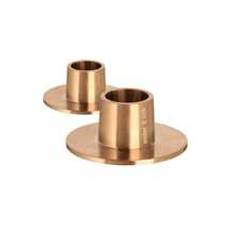 2 stk. Ester og Eriks lysestager i bÃ¸rstet rosa guld look